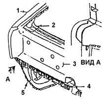 Пример уплотнения соединительных швов задней части кузова