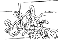 33. Установите стрелочный индикатор, как показано на рисунке 5.23, и двига йте