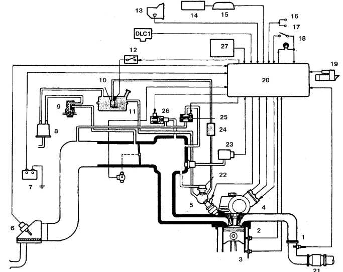 Система электронного впрыска топлива ( EFI-система) для двигателей 1,6 и 1,8
