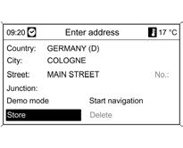 Задать адрес, как это описывается