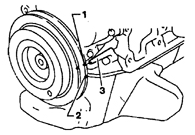 5. Установите коленвал в положение ВМТ поршня 1-го цилиндра. Для этого белая