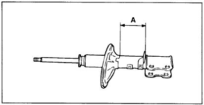 1. Выдвиньте шток амортизатора до упора.