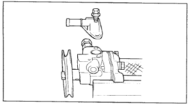 11. Установите кольцевую прокладку и соединительный фланец впускного шланга.