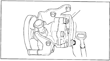1. После установки кронштейна и насоса наденьте на шкив насоса ремень привода