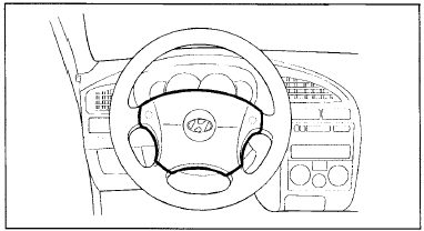 2. Снимите модуль подушки безопасности водителя.