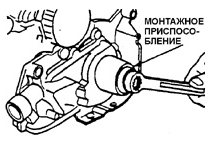 Монтаж переднего уплотнения коленчатого вала