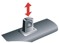 Запирание двери кнопкой (кроме 3-дверного хэтчбека)