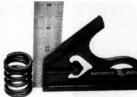 11. Установите пружину на плоскую ровную поверхность и проверьте вертикальность.