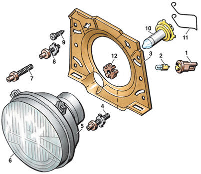 Детали фары